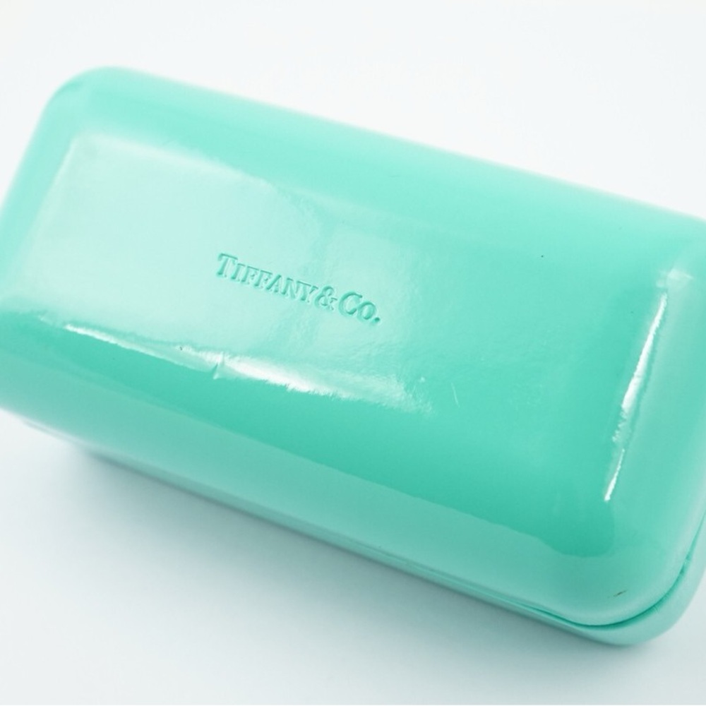 Large Tiffany & Co. Sunglasses/Eyeglasses hard case aqua blue eye glasses